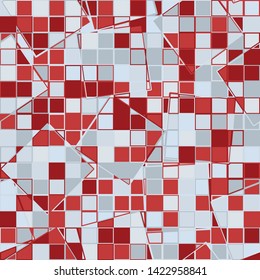 Seamless pattern. Texture made up of intersections of squares. The colors of spring mood.