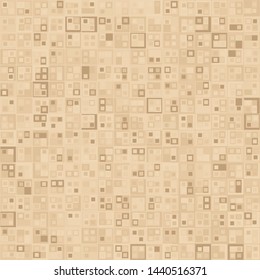 Seamless pattern. Texture made up of squares. The colors of old paper.
