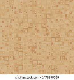 Seamless pattern. Texture made up of squares. The colors of old paper.
