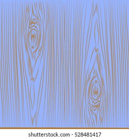 seamless pattern texture Natural wooden board, a sketch on a blue background, vector illustration