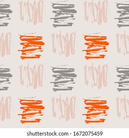 Seamless Pattern Texture with Pen Grungy Brush Strokes. Artistic, modern, creative, fashion design. For print, digital paper, textile, fabric, hand drawn dry ink grunge textures.