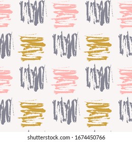 Seamless Pattern Texture with Pen Grungy Brush Strokes. Hipster Fashion Texture. Fashion illustration endless background design.