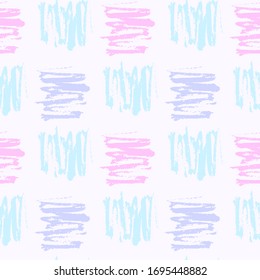 Seamless Pattern Texture with Pen Grungy Brush Strokes. Hipster Fashion Texture. For print, digital paper, textile, fabric, hand drawn dry ink grunge textures.