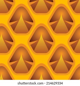 Seamless pattern with texture pineapple. Abstract fruit repeating background. Endless print. Fabric design. Wallpaper - vector