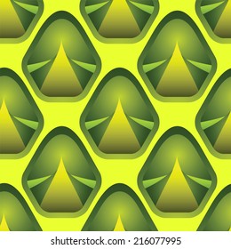 Seamless pattern with texture pineapple. Abstract fruit repeating background. Endless print. Fabric design. Wallpaper - vector