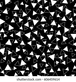 Seamless pattern, texture with random, scattered shapes