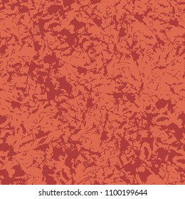 Seamless pattern with texture shelled surface. Background in red colors. Grunge. Ink and brush. Abstract. Hand drawn. Vector illustration.