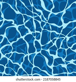 Seamless pattern with texture of water, ice at the bottom of the sea, pool. Colored vector background.