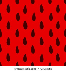 Seamless pattern with texture of watermelon pulp. Ink. Hand draw. Vector illustration.