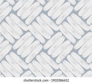 Patrón sin brillo con diseño texturado en colores blanco y gris. Atracciones de pincel de color de agua. Vector. Diseño de moda para textiles, tejidos, papel pintado, papel pintado.