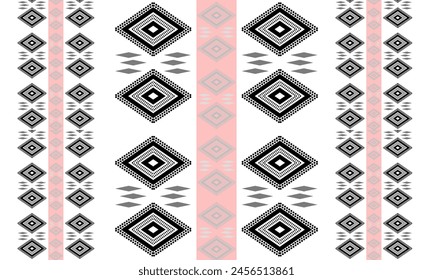 Seamless pattern, textured fabric geometric ornament Vector seamless pattern Designed for fabric or carpet.