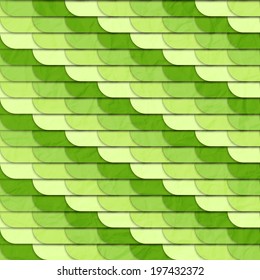 seamless pattern with textured green tiles 