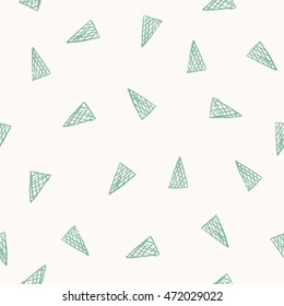 Seamless pattern with textured triangles