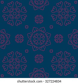 Seamless Pattern Thai art, Vintage Floral