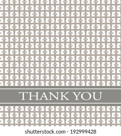seamless pattern thank you card