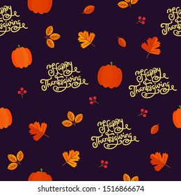 seamless pattern thanksgiving element background