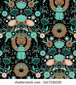 A seamless pattern that can be used to decorate wrapping paper, fabrics and various elements to decorate something.