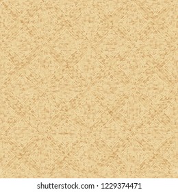 A seamless pattern that has shades of old paper, on which there is a parquet pattern.