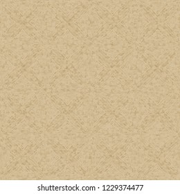 A seamless pattern that has shades of old paper, on which there is a parquet pattern.