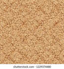A seamless pattern that has shades of old paper, on which there is a parquet pattern.