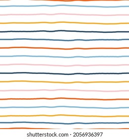 Seamless pattern with thin colorful stripes