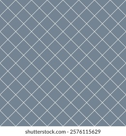 Seamless pattern of thin crossed lines at 45 degrees on a gray background