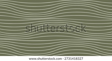 A seamless pattern of thin, light-colored wavy lines creating a dynamic and flowing texture against a solid green backdrop, suggesting movement and rhythm.
