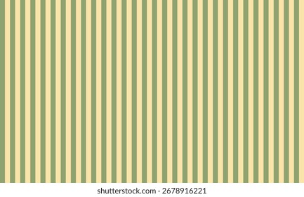 A seamless pattern of thin vertical stripes in muted green and pale beige colors. Scalable vector format suitable for print