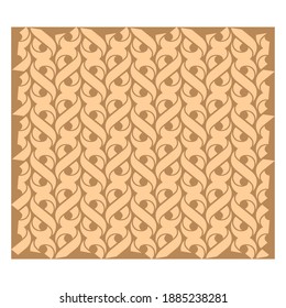 Seamless pattern with a three dimensional effect based on the symbol 8