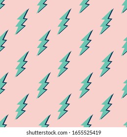 seamless pattern, thunder art surface design for fabric scarf and decor

