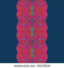 Seamless pattern. Tibet ethnic style. Vector illustration. 