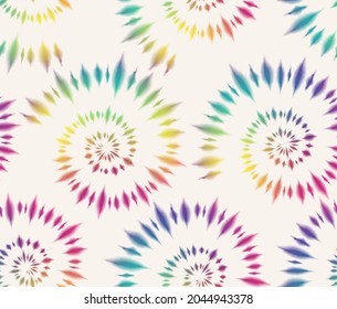 Seamless pattern with tie dye effect. Vector illustration.