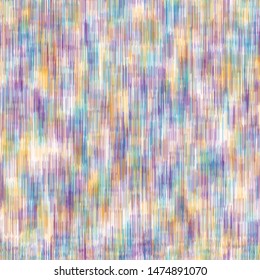 Seamless pattern tie dye shibori tri color blend . Colorful boho melange summer background. Vector textile retro swatch