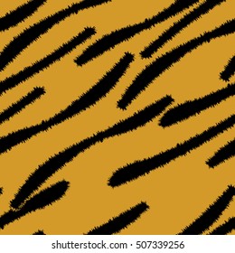 Seamless pattern of the tiger fur skins.