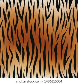 Seamless pattern tiger print on a orange brown background.