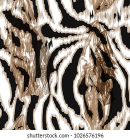 seamless pattern with tiger skin