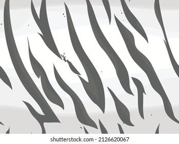 Piel de tigre de patrón sin foco. Textura sin fin de rayas verticales. Impresión sobre tejidos y textiles. fondo vectorial