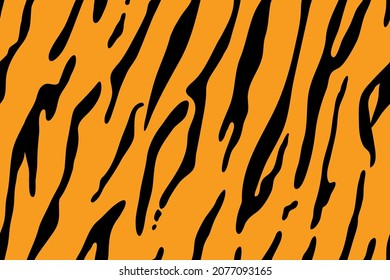 Seamless pattern tiger skin. Fashion design trendy backgrounds. Hand drawn vector illustration. 