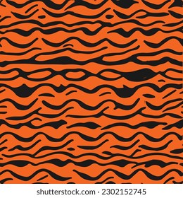 seamless pattern with tiger spots
