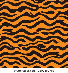 seamless pattern with tiger spots