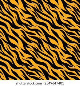 seamless pattern with tiger stripes