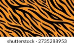 Seamless pattern with tiger stripes. Abstract animal print.