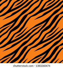 Seamless pattern with tiger stripes. Minimal texture, art print, background, design for cover, wallpaper, banner, poster