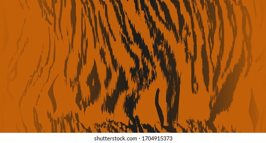 Seamless pattern of tiger stripes. Stripe pattern.