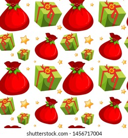 Seamless pattern tile cartoon with Christmas theme illustration
