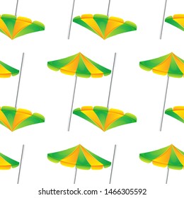 Seamless pattern tile cartoon with umbrella illustration