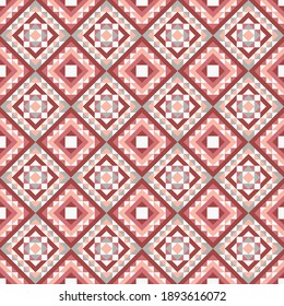 Seamless pattern with tile. Geometric design of triangles. Tiles for kitchens, baths and other rooms. For decoration of kitchens, baths and other rooms. Vector illustration for web design or print.