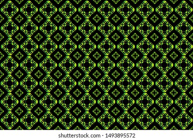 Seamless pattern tile with mandalas. Vintage decorative elements. Hand drawn black background. Islam, Arabic, Indian, ottoman motifs