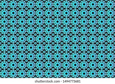 Seamless pattern tile with mandalas. Vintage decorative elements. Hand drawn black background. Islam, Arabic, Indian, ottoman motifs