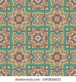 Seamless pattern tile with mandalas. Vintage decorative elements. Hand drawn background. Islam, Arabic, Indian, ottoman motifs. Perfect for printing on fabric or paper.
